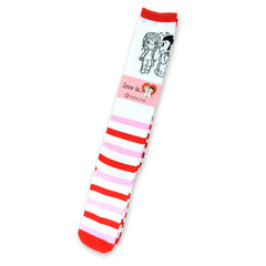 Love Is Valentine's Day Hearts and Love Women's Cotton Knee High Socks 2-Pair