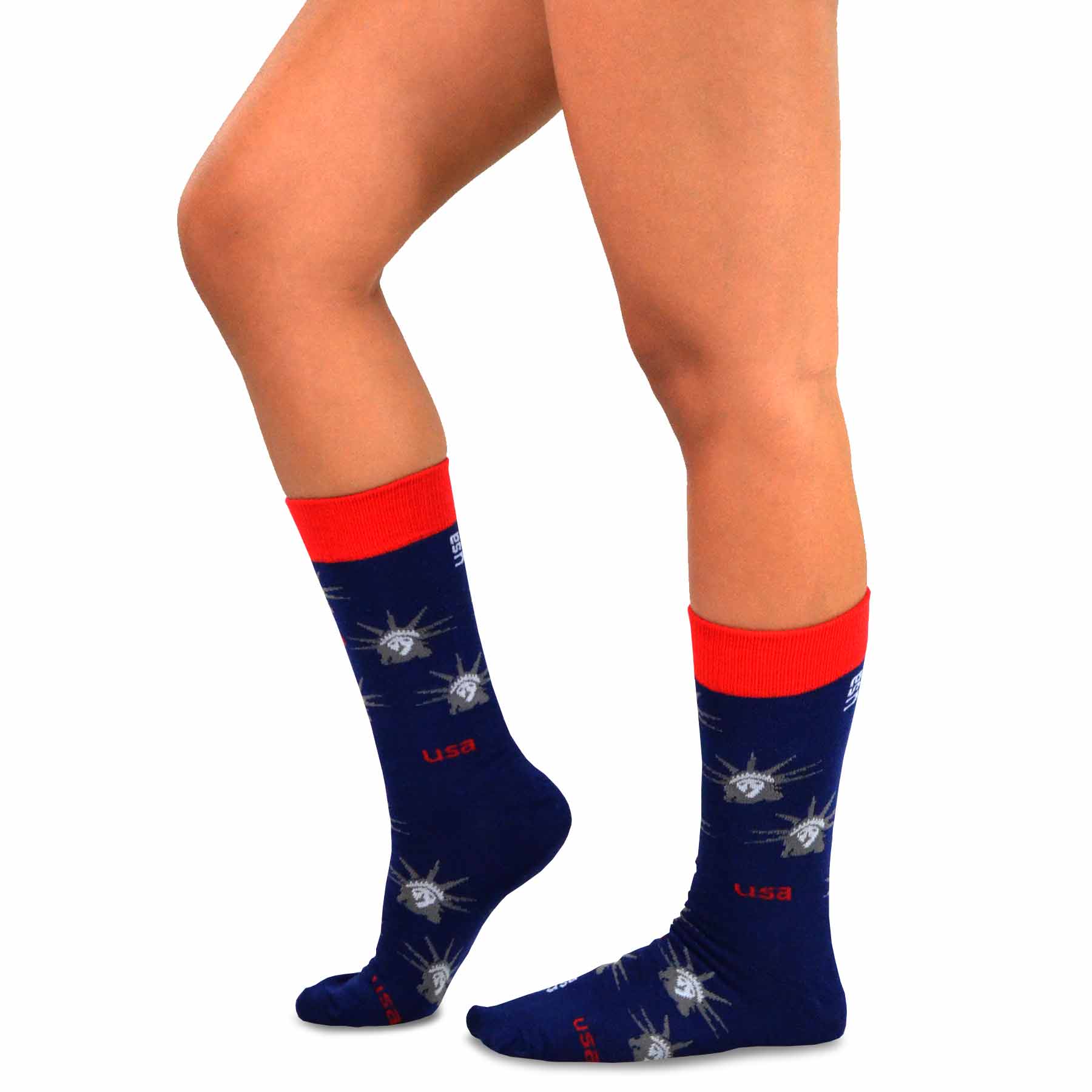 Stars and Striped American Flat Patriotic Novelty Socks Gift Box