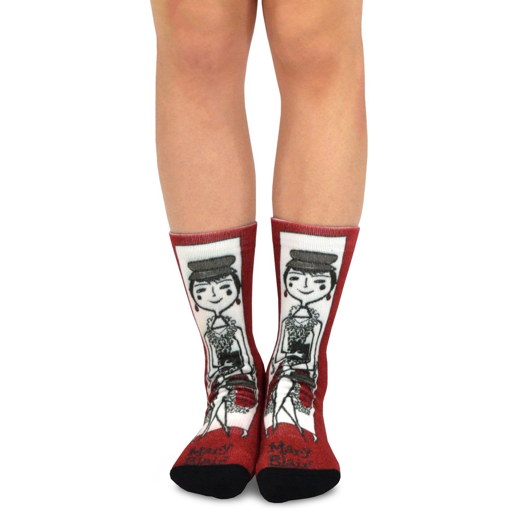 Mary Blair Novelty Women Crew Printed Socks - 1 Pair