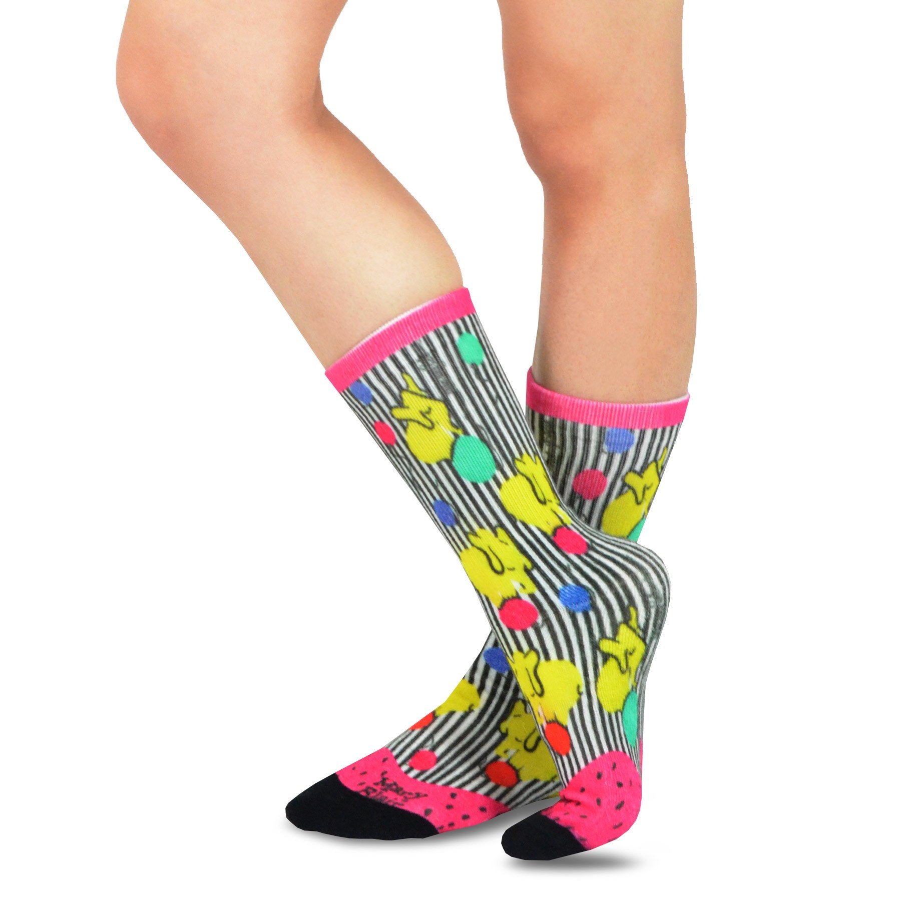 Mary Blair Novelty Women Crew Printed Socks - 1 Pair