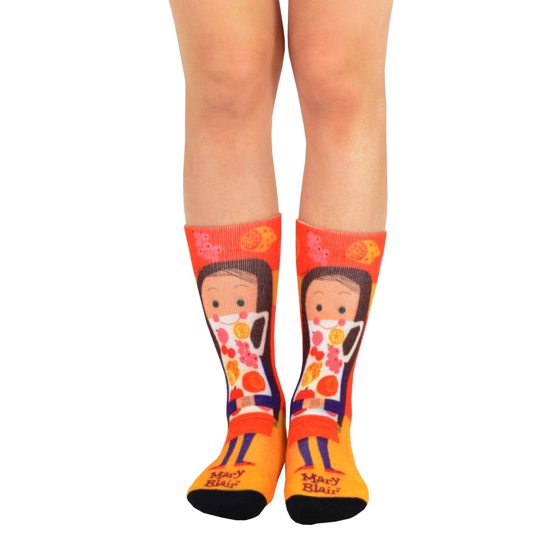 Mary Blair Novelty Women Crew Printed Socks - 1 Pair
