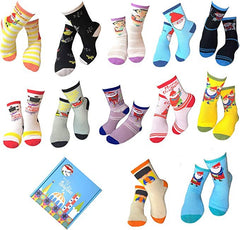 [Mary Blair] Women’s Christmas Crew Socks – 12 Pair Gift Box