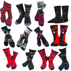 Emily the Strange Good Nightmare Crew Socks Gift 12 Pair Box