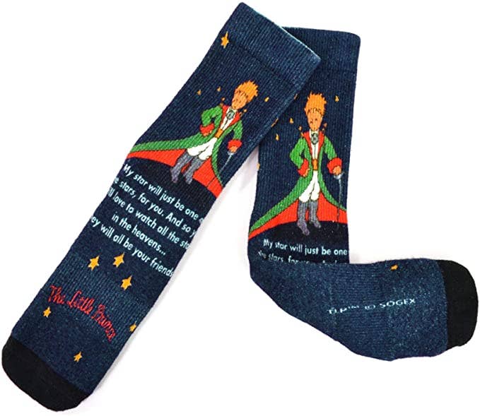 [The Little Prince] 360° Print Bamboo Women’s Crew Socks – 1 Pair