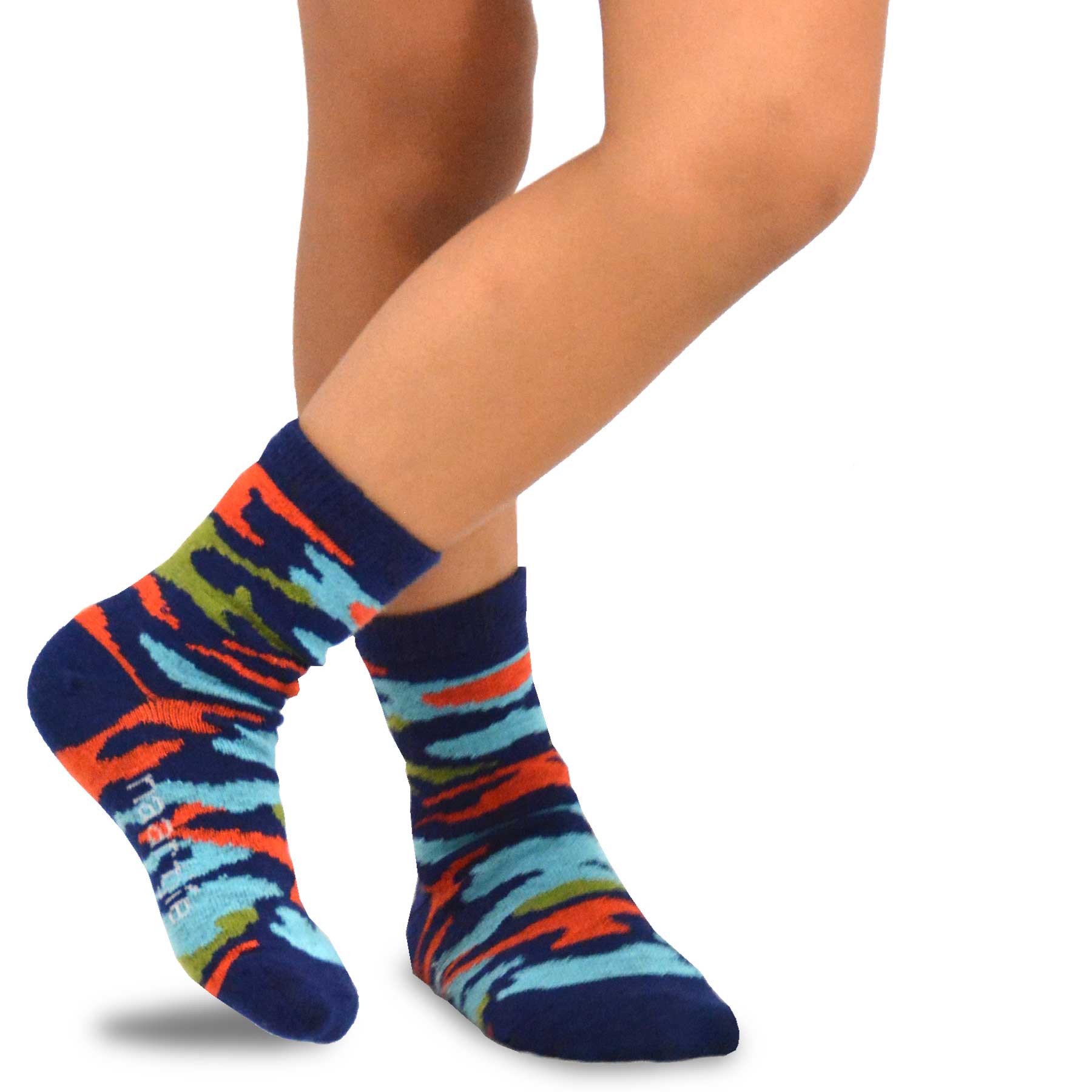 Teehee Boys Camo Socks 6-pk Crew, 3-5 years