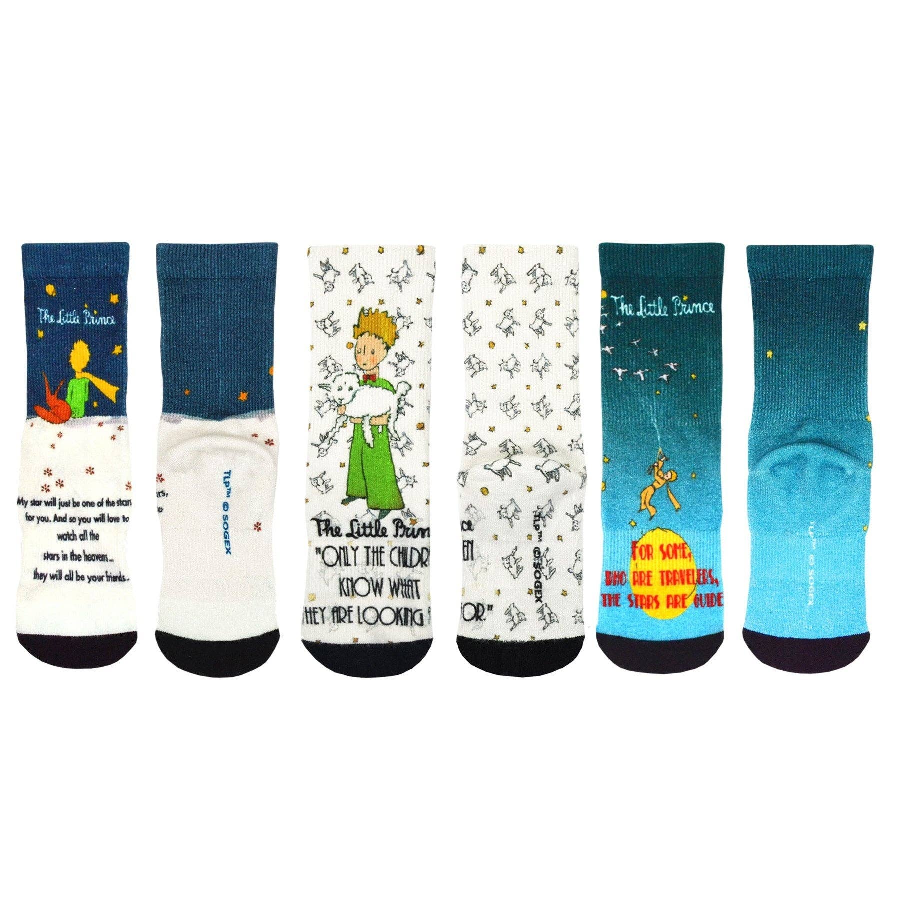 [The Little Prince] 360° Print Bamboo Women’s Crew Socks – 1 Pair