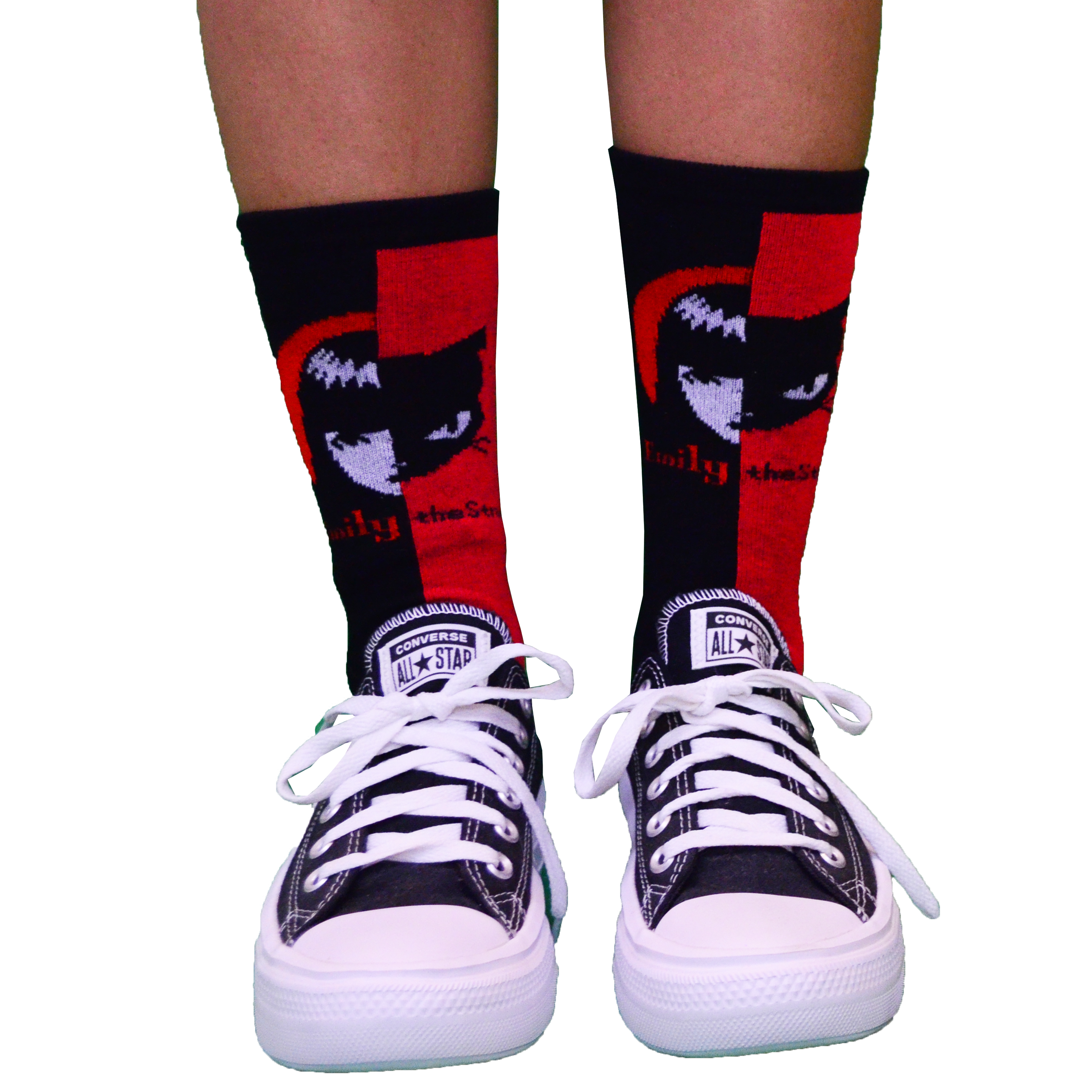 Emily the Strange Good Nightmare Crew Socks Gift 12 Pair Box