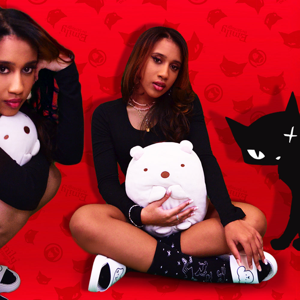 Emily the Strange Good Nightmare Crew Socks Gift 12 Pair Box