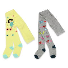 [Mary Blair] Kids Cotton Tights – 2 Pair Pack