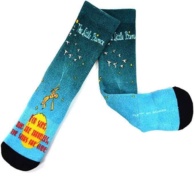 [The Little Prince] 360° Print Bamboo Women’s Crew Socks – 1 Pair