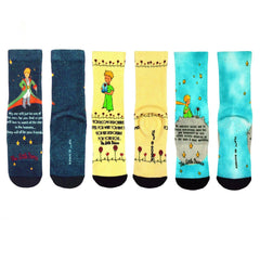 [The Little Prince] 360° Print Bamboo Women’s Crew Socks – 1 Pair
