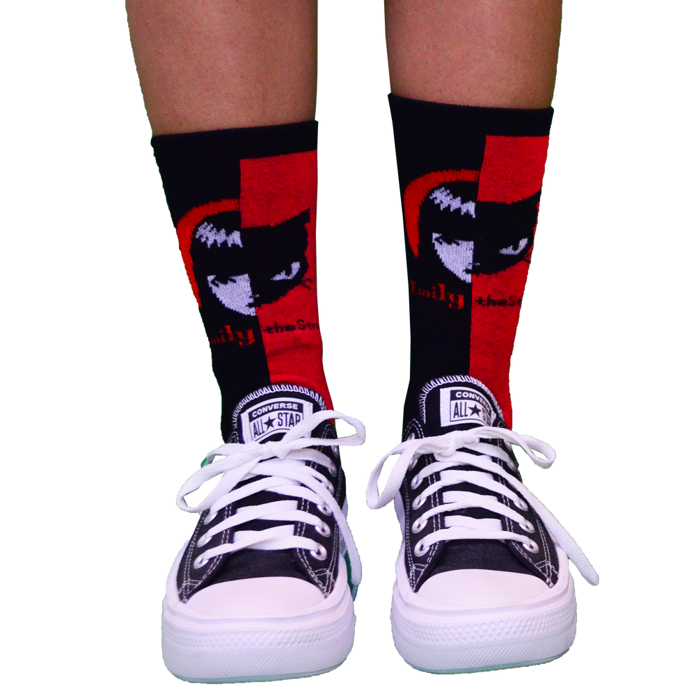 [Emily the Strange] Get Lost Crew Socks Gift Box – 12 Pair (4003)