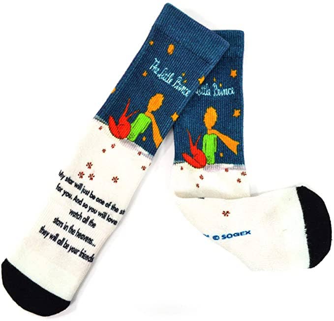 [The Little Prince] 360° Print Bamboo Women’s Crew Socks – 1 Pair