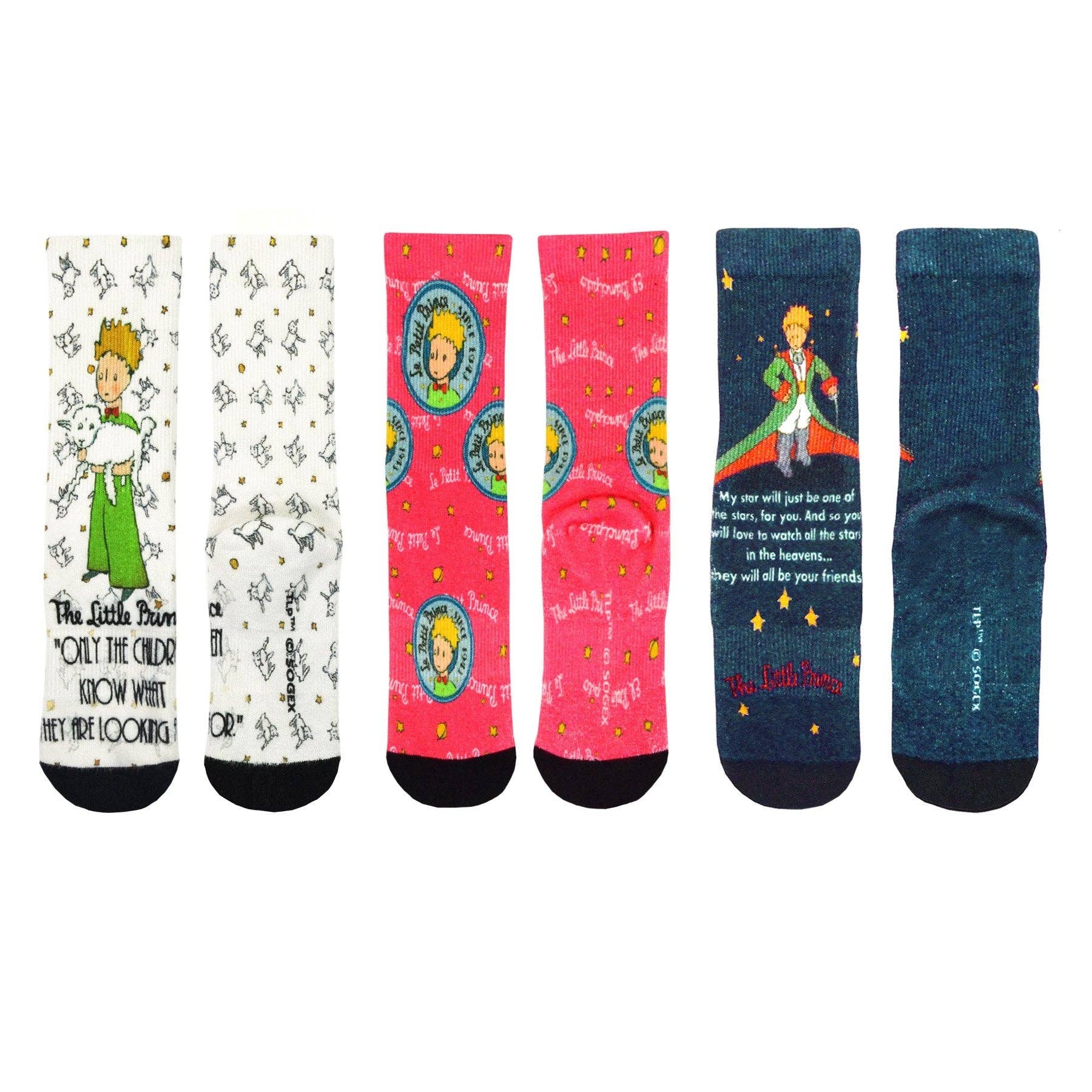 [The Little Prince] 360° Print Bamboo Women’s Crew Socks – 1 Pair