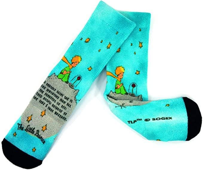 [The Little Prince] 360° Print Bamboo Women’s Crew Socks – 1 Pair