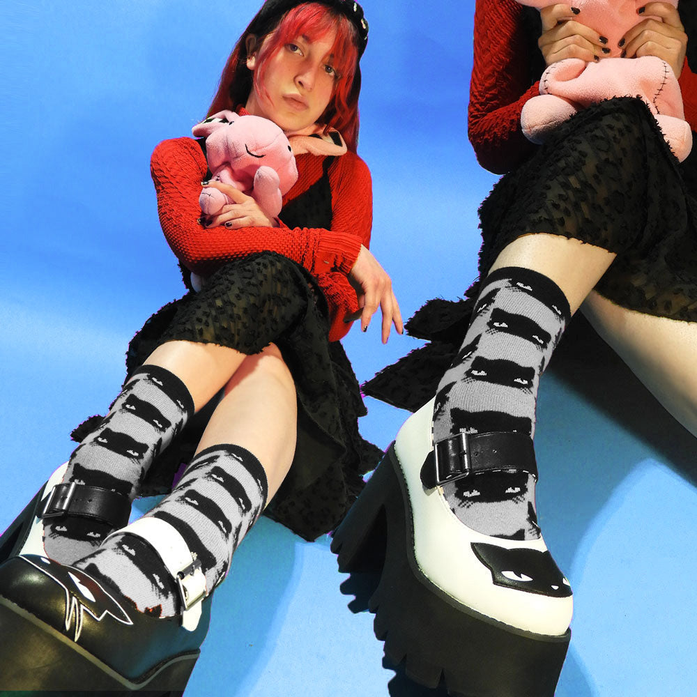 Emily the Strange Get Lost Crew Socks Gift 12 Pair Box