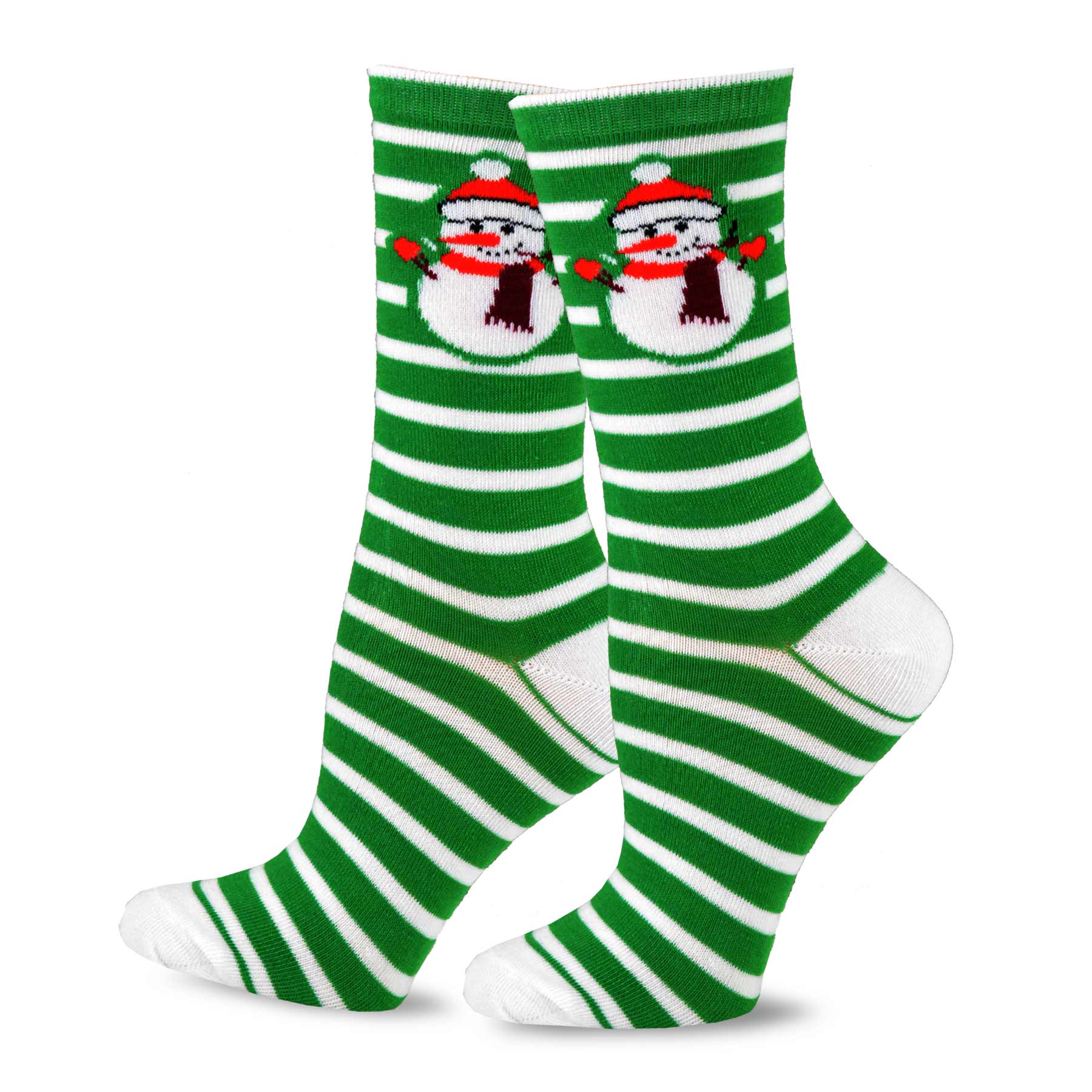 DoodleUS Christmas Kids 4 Pack Cotton Crew Holiday Santa Socks Reindeer Tree and Candy Cane Socks