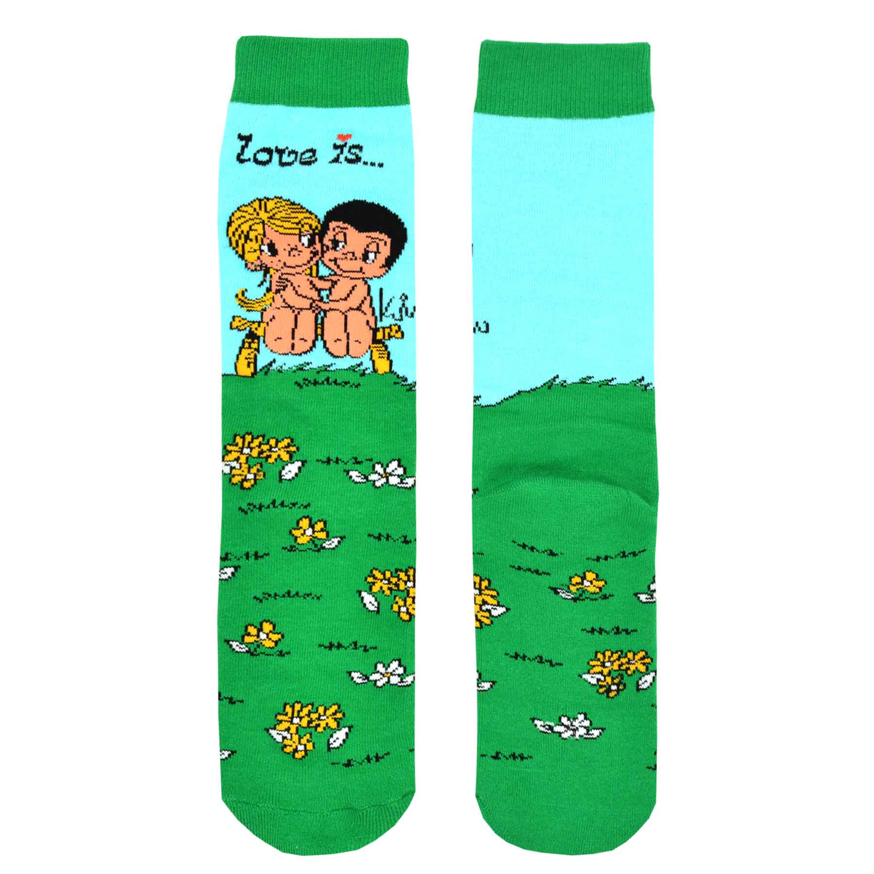 Love Is ForeverTogether....Knitted Cotton Crew Socks