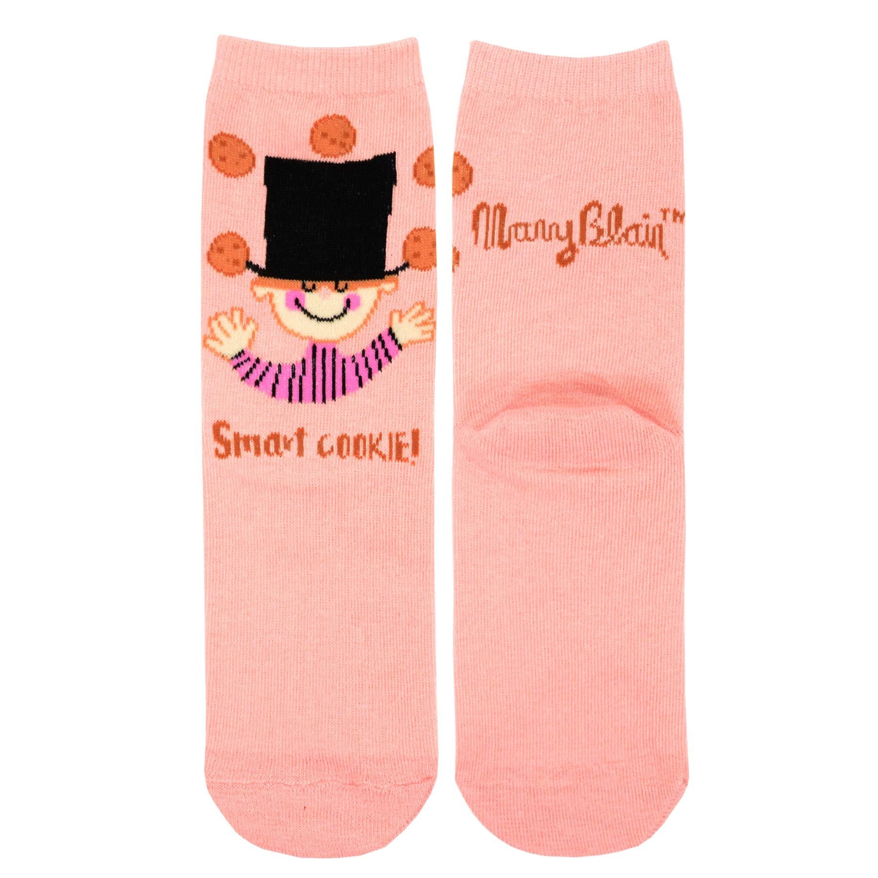 Mary Blair Whimsical Girl with Pigtails Novelty Kids Cotton Crew Socks
