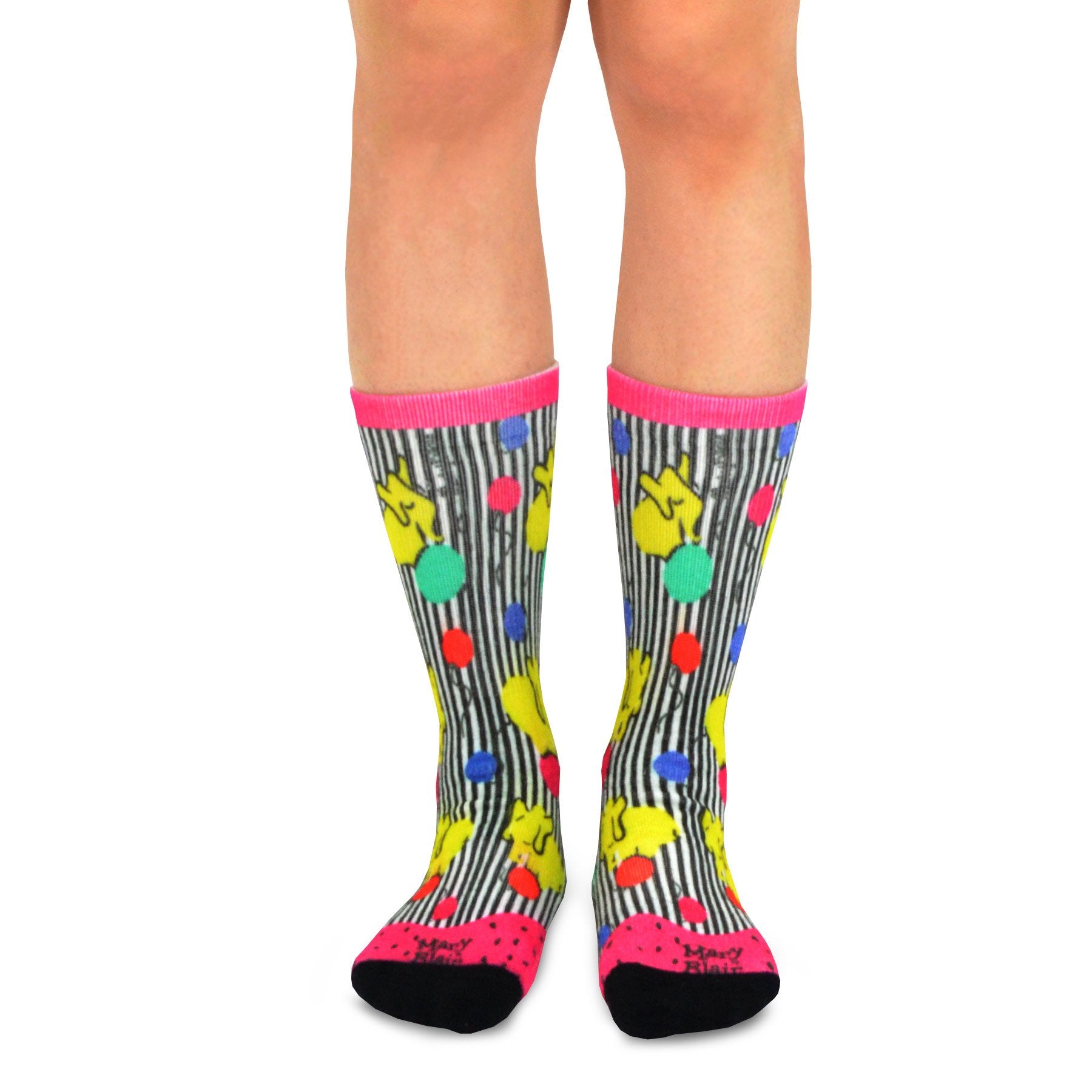 Mary Blair Fun Character Novelty Women Crew Printed Socks