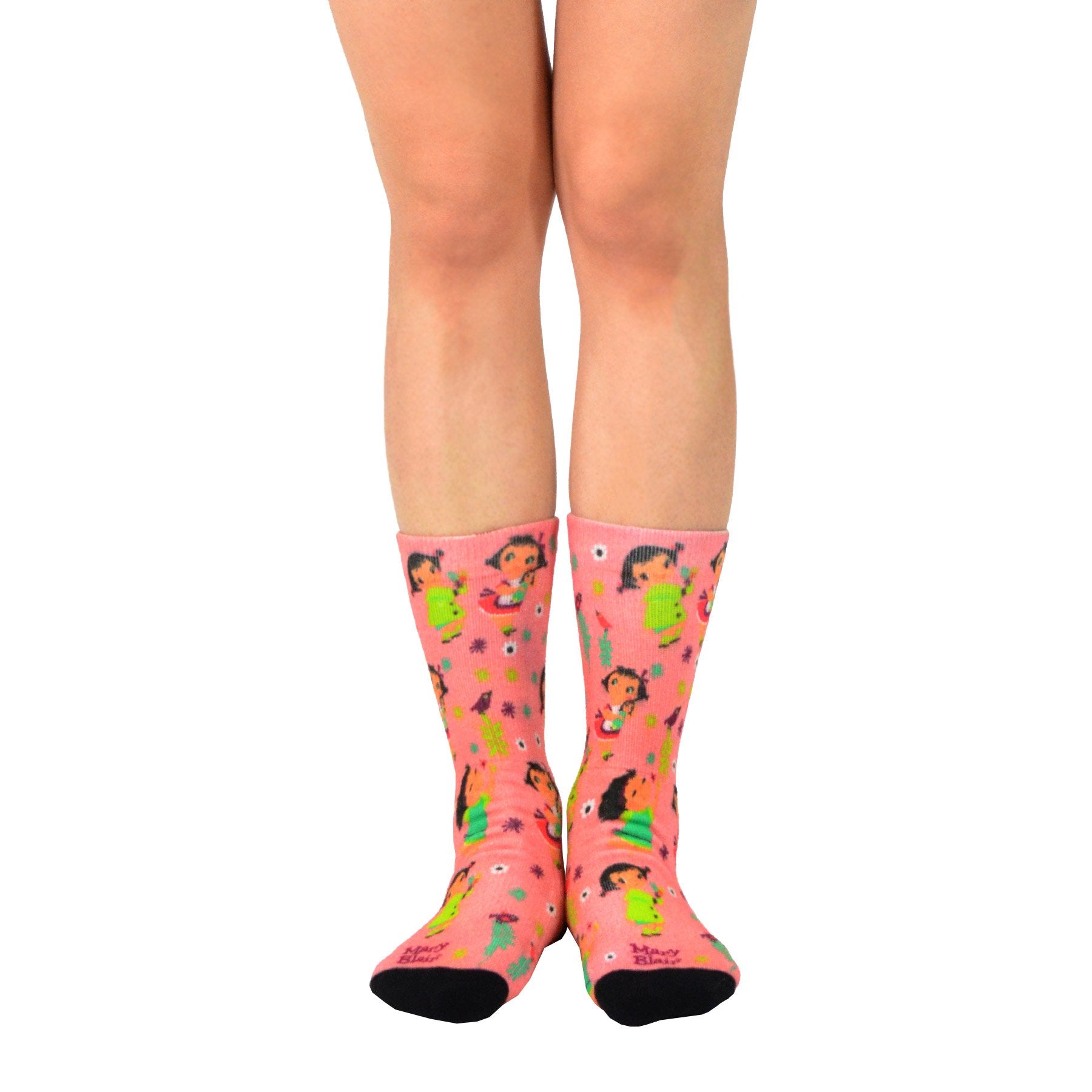 Mary Blair Classic Animation Novelty Women Crew Printed Socks