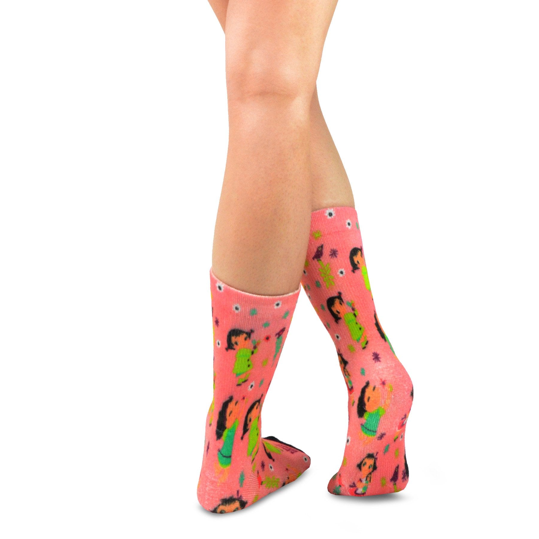 Mary Blair Classic Animation Novelty Women Crew Printed Socks