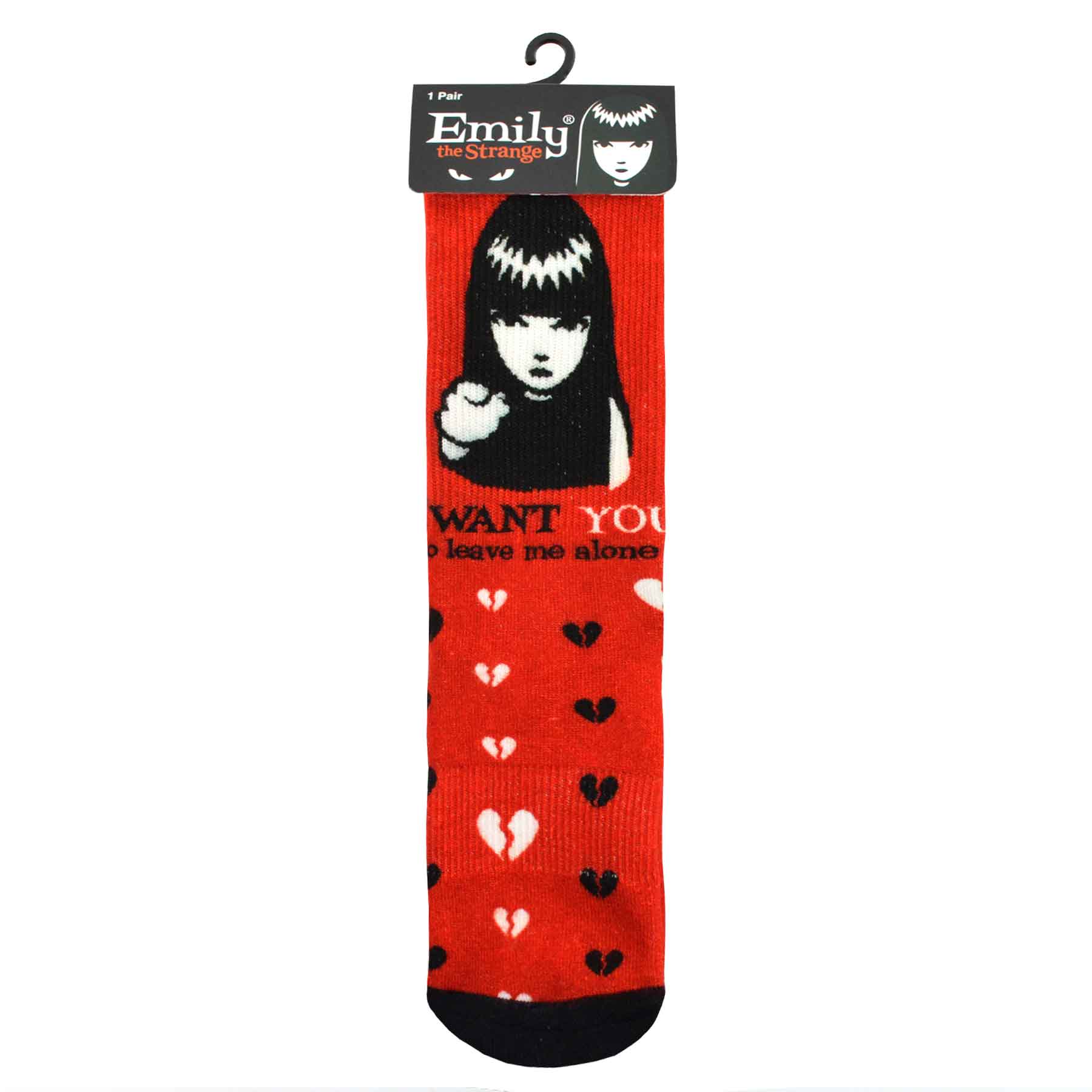 Emily the Strange Women Character Printed half Cushion Socks