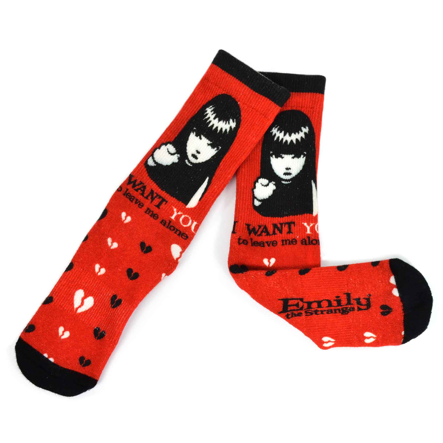 Emily the Strange Women Character Printed half Cushion Socks