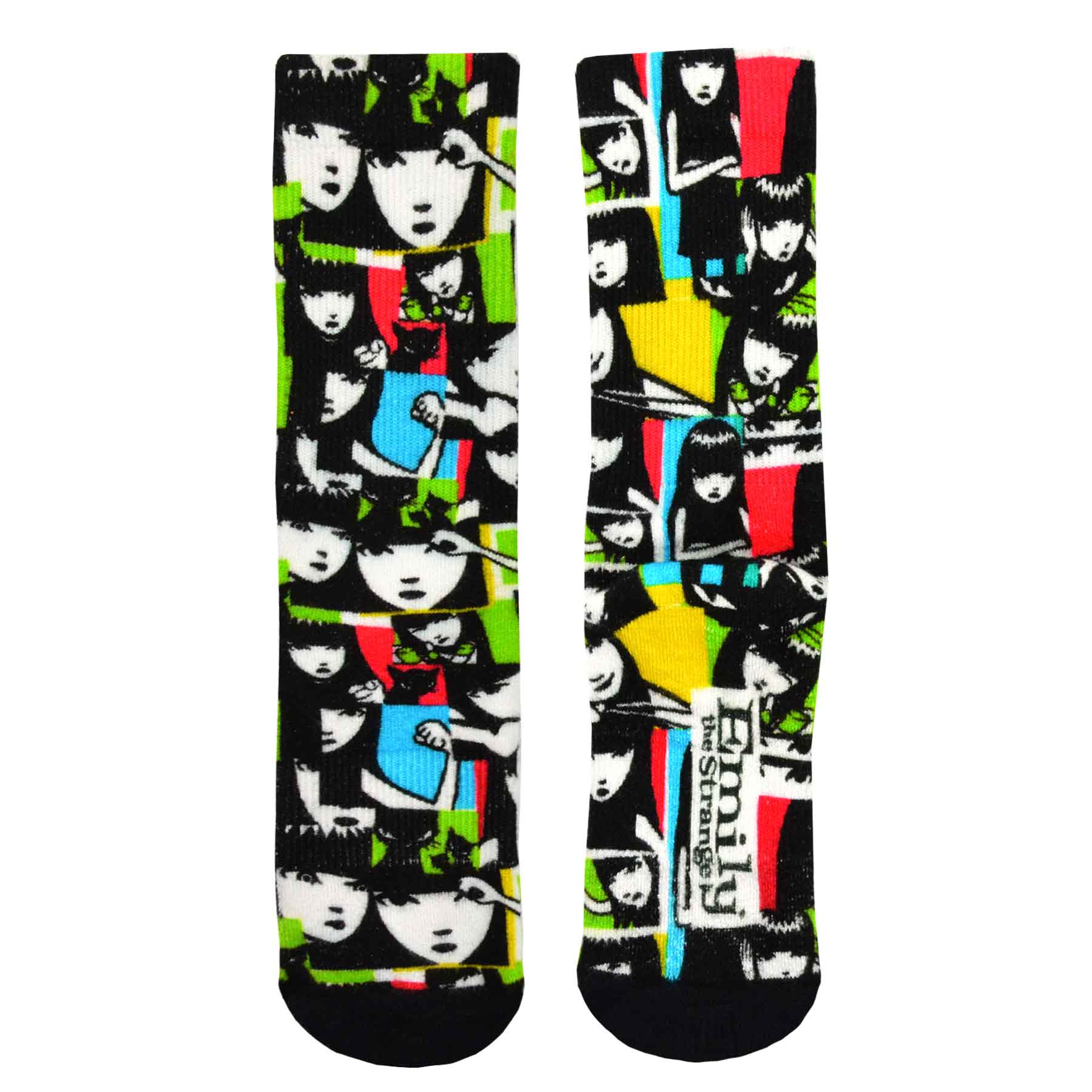 Emily the Strange Women Character Printed half Cushion Socks