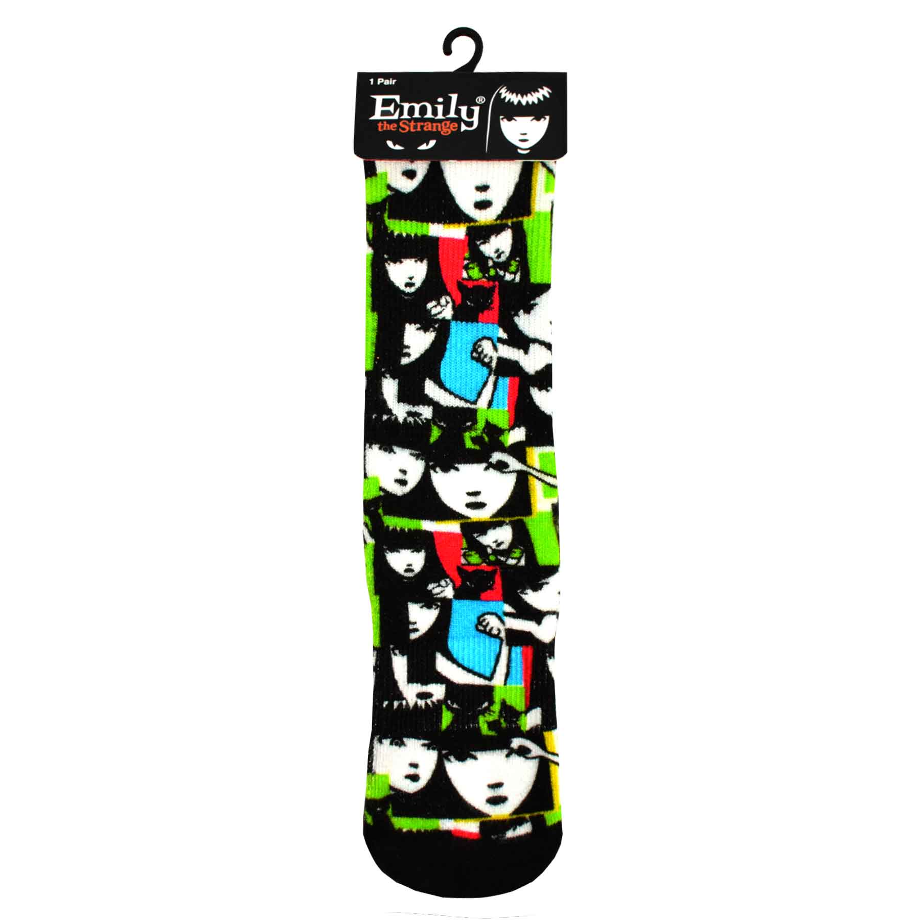 Emily the Strange Women Character Printed half Cushion Socks