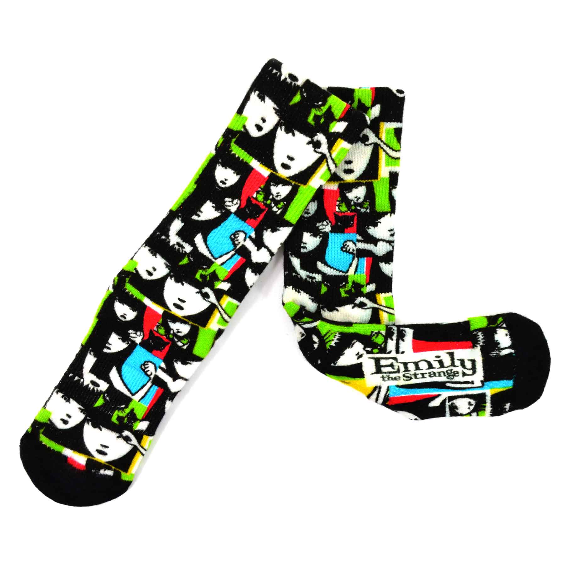 Emily the Strange Women Character Printed half Cushion Socks