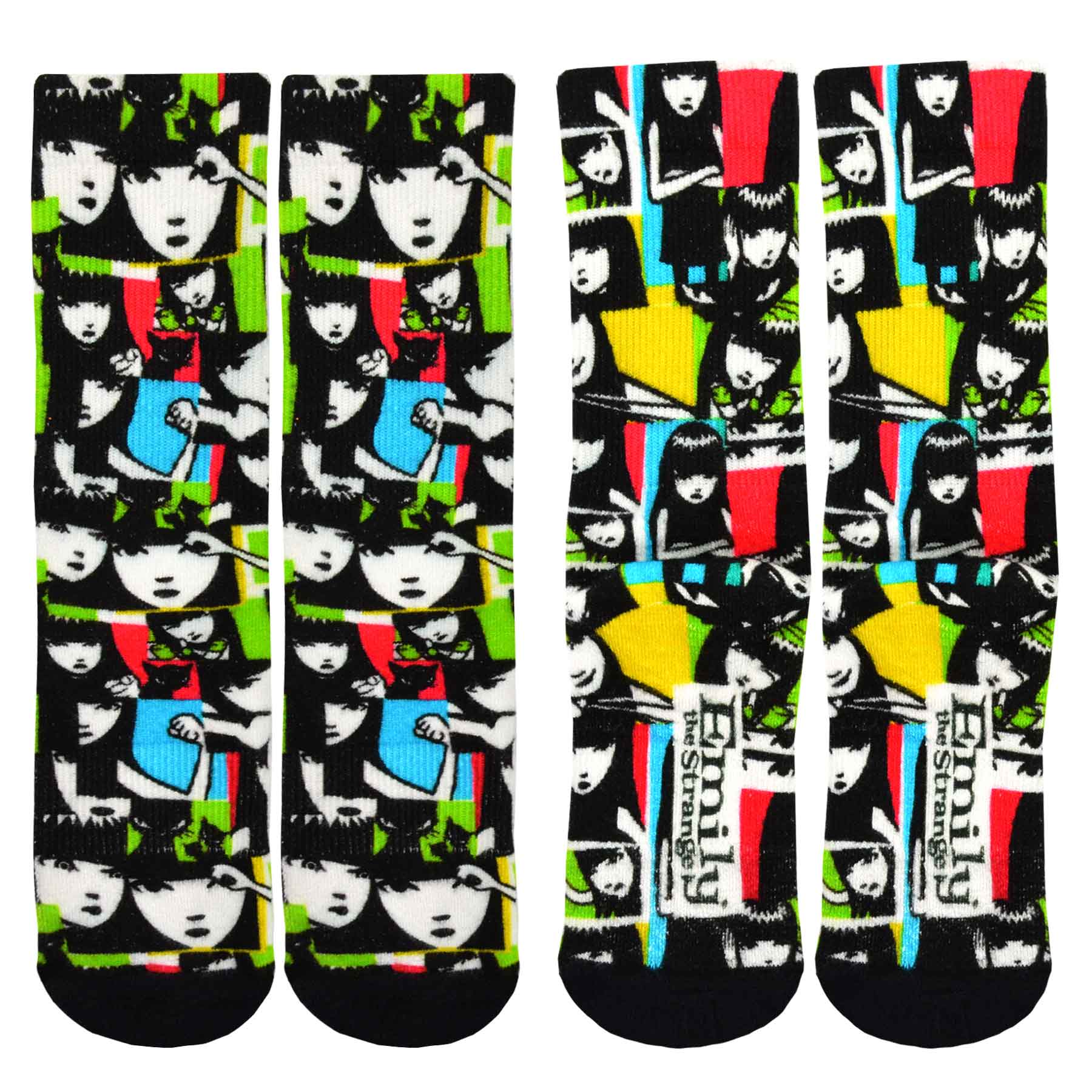 Emily the Strange Women Character Printed half Cushion Socks