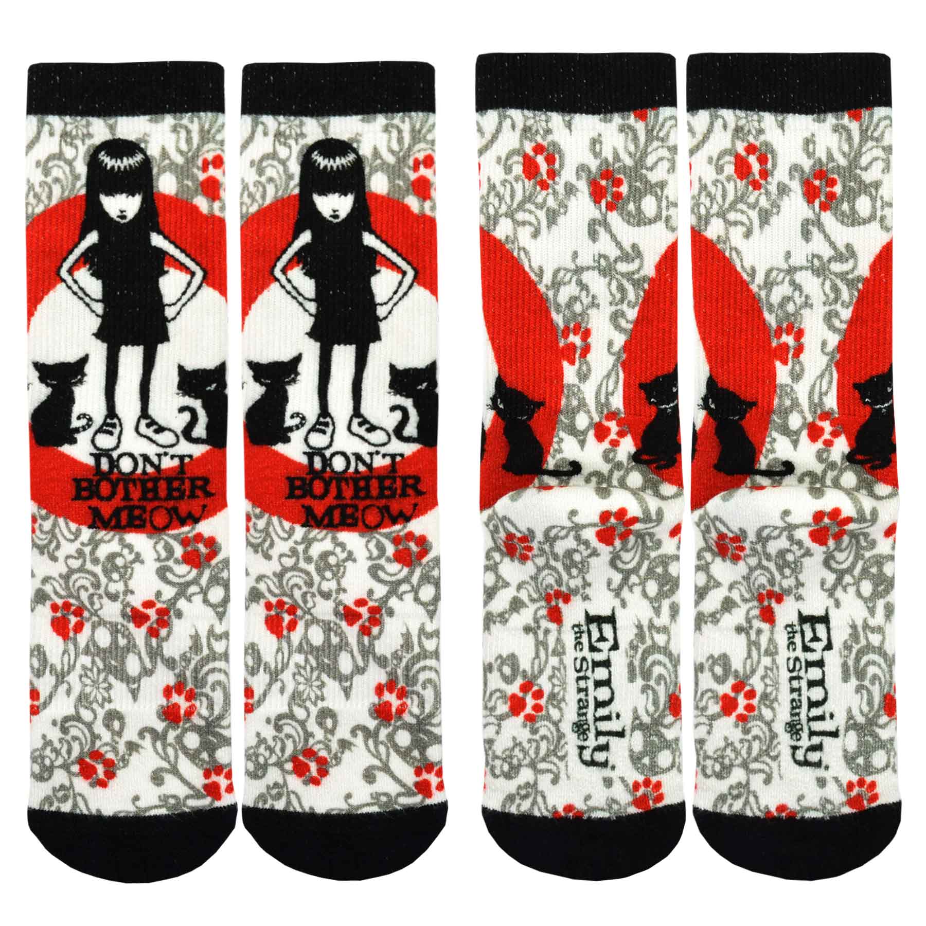 Emily the Strange Women Character Printed half Cushion Socks