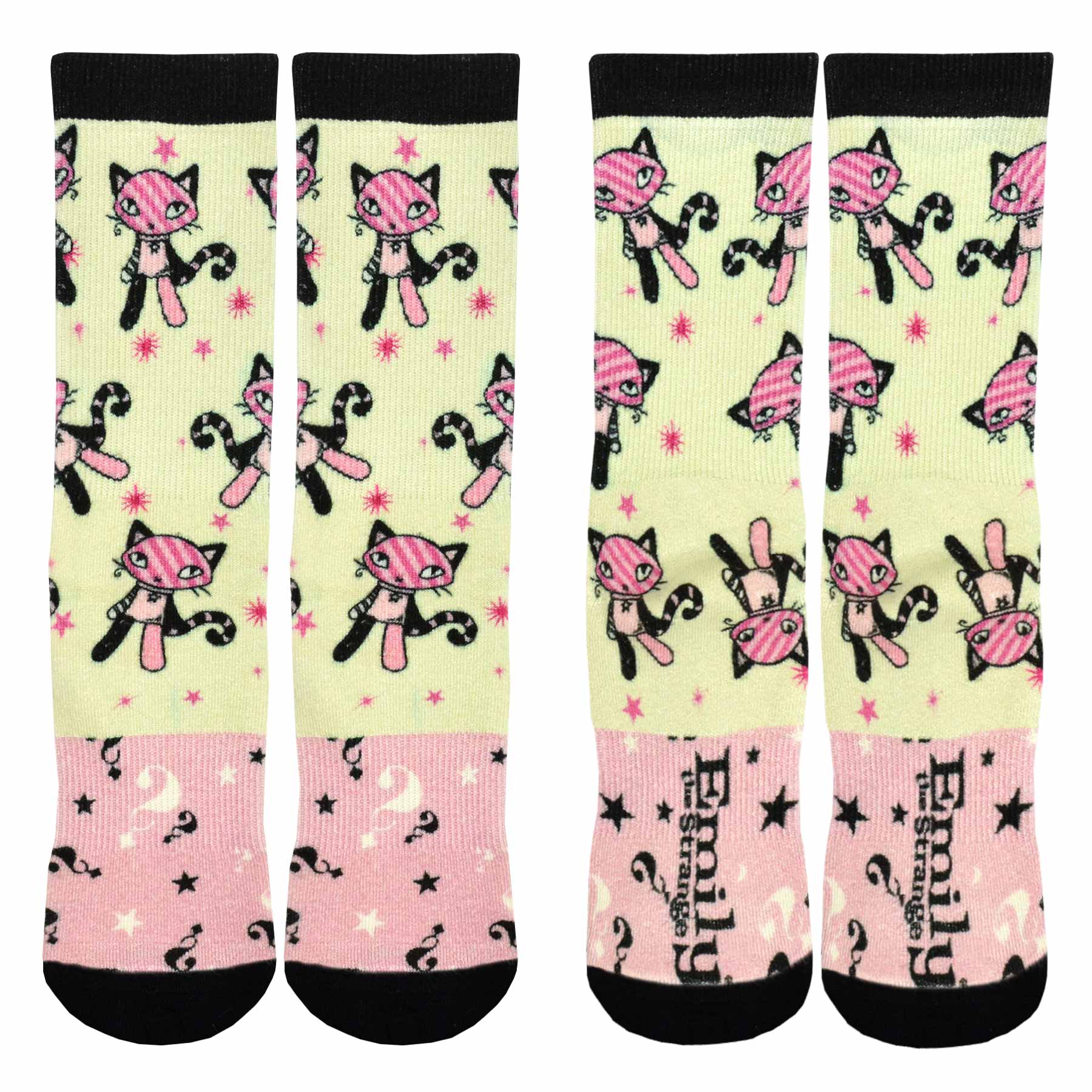 Emily the Strange Women Character Printed half Cushion Socks