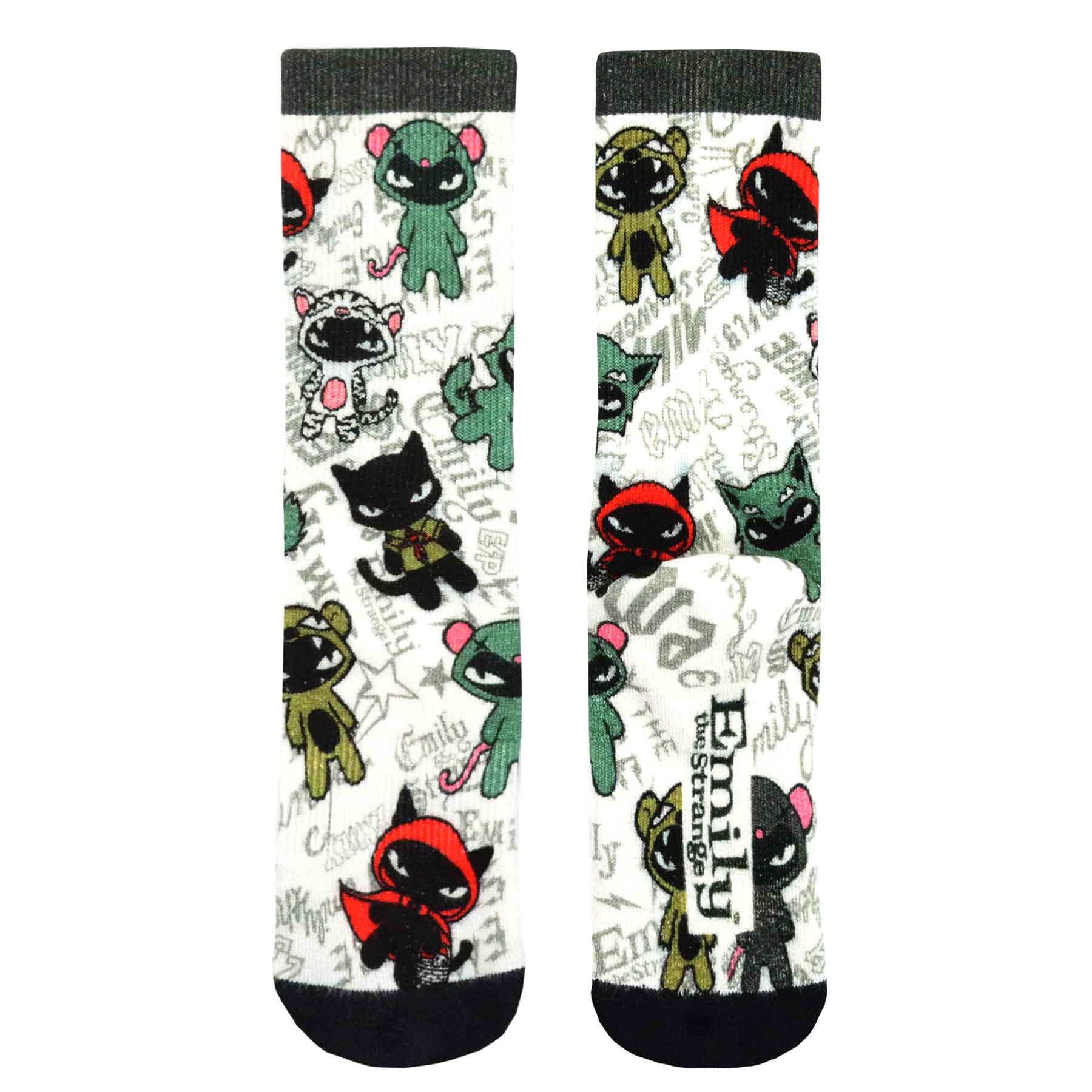 Emily the Strange Women Character Printed half Cushion Socks