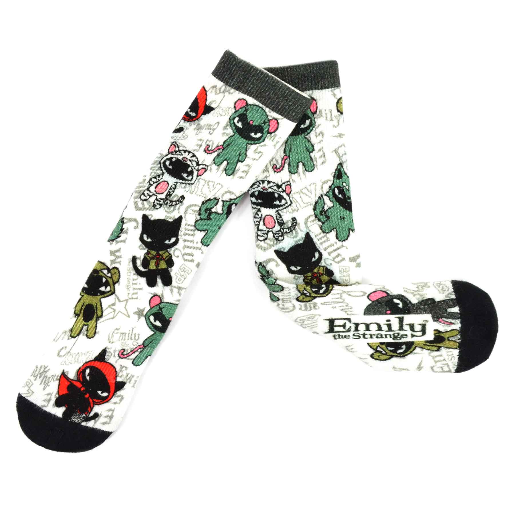 Emily the Strange Women Character Printed half Cushion Socks