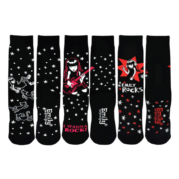 3-Pack Emily Cushion Knit Crew Socks