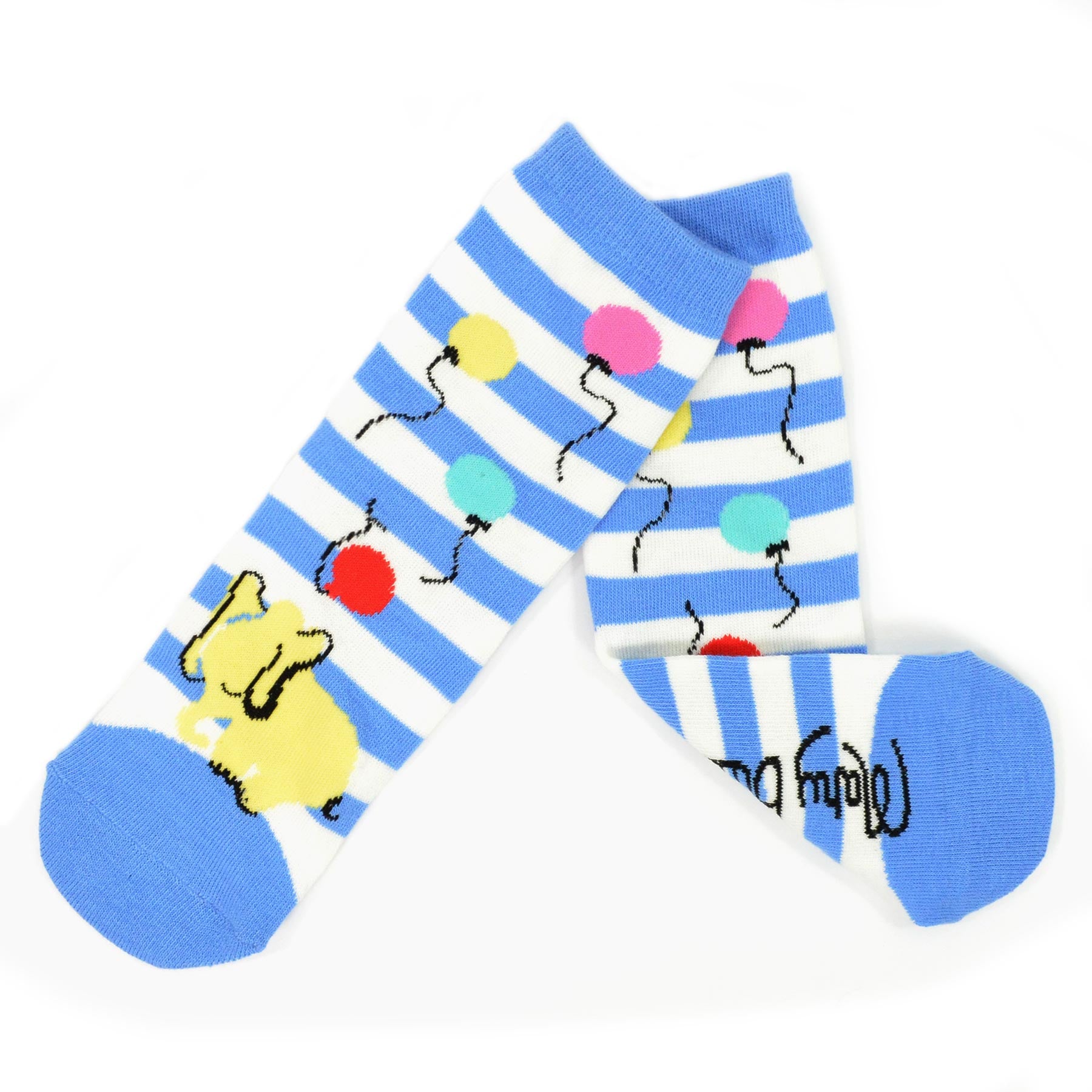 Mary Blair 3-Pack Set Pink and Blue Magic and Whimsy Novelty Kids Cotton Crew Socks