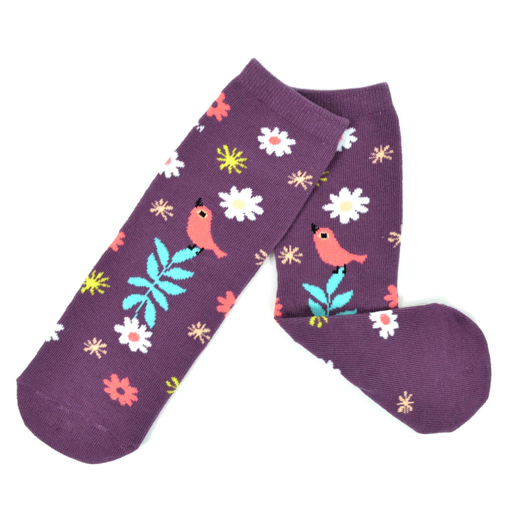 Mary Blair 3-Pack Set Pink and Blue Magic and Whimsy Novelty Kids Cotton Crew Socks
