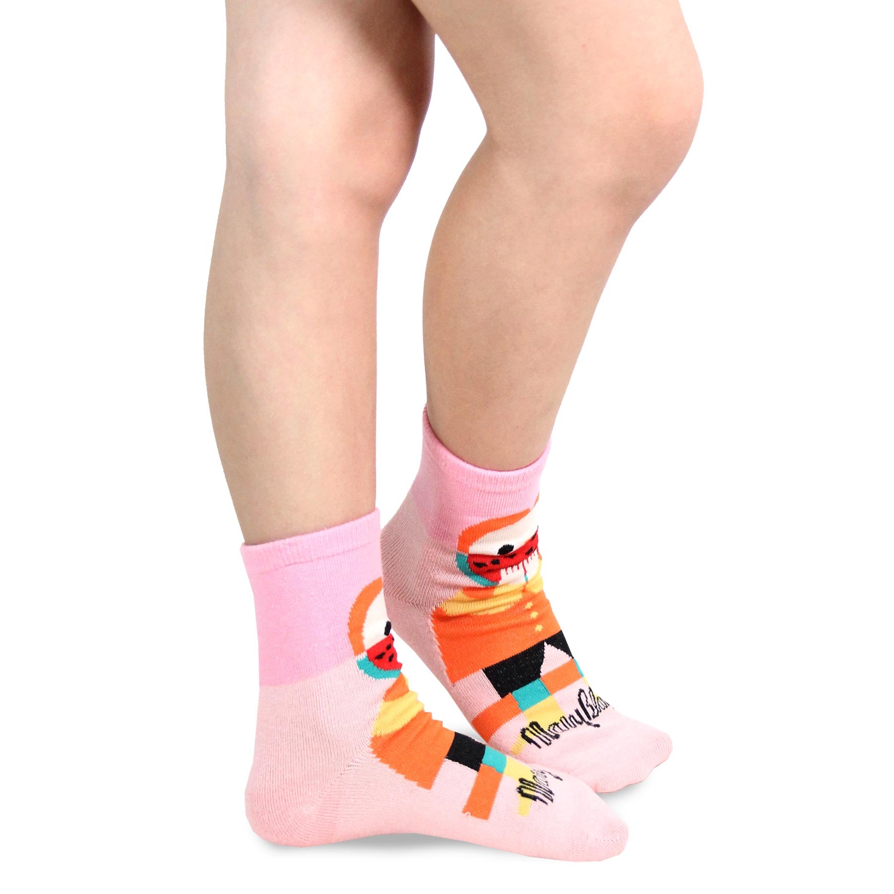 Mary Blair 3-Pack Set Pink and Blue Magic and Whimsy Novelty Kids Cotton Crew Socks
