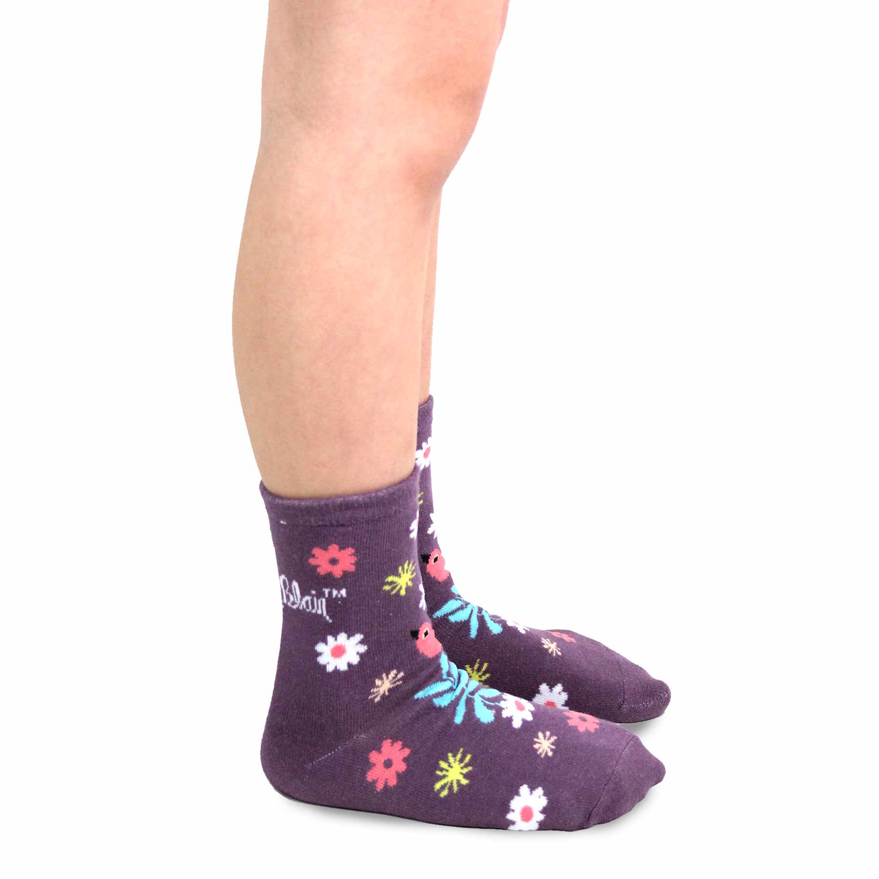 Mary Blair 3-Pack Set Pink and Blue Magic and Whimsy Novelty Kids Cotton Crew Socks