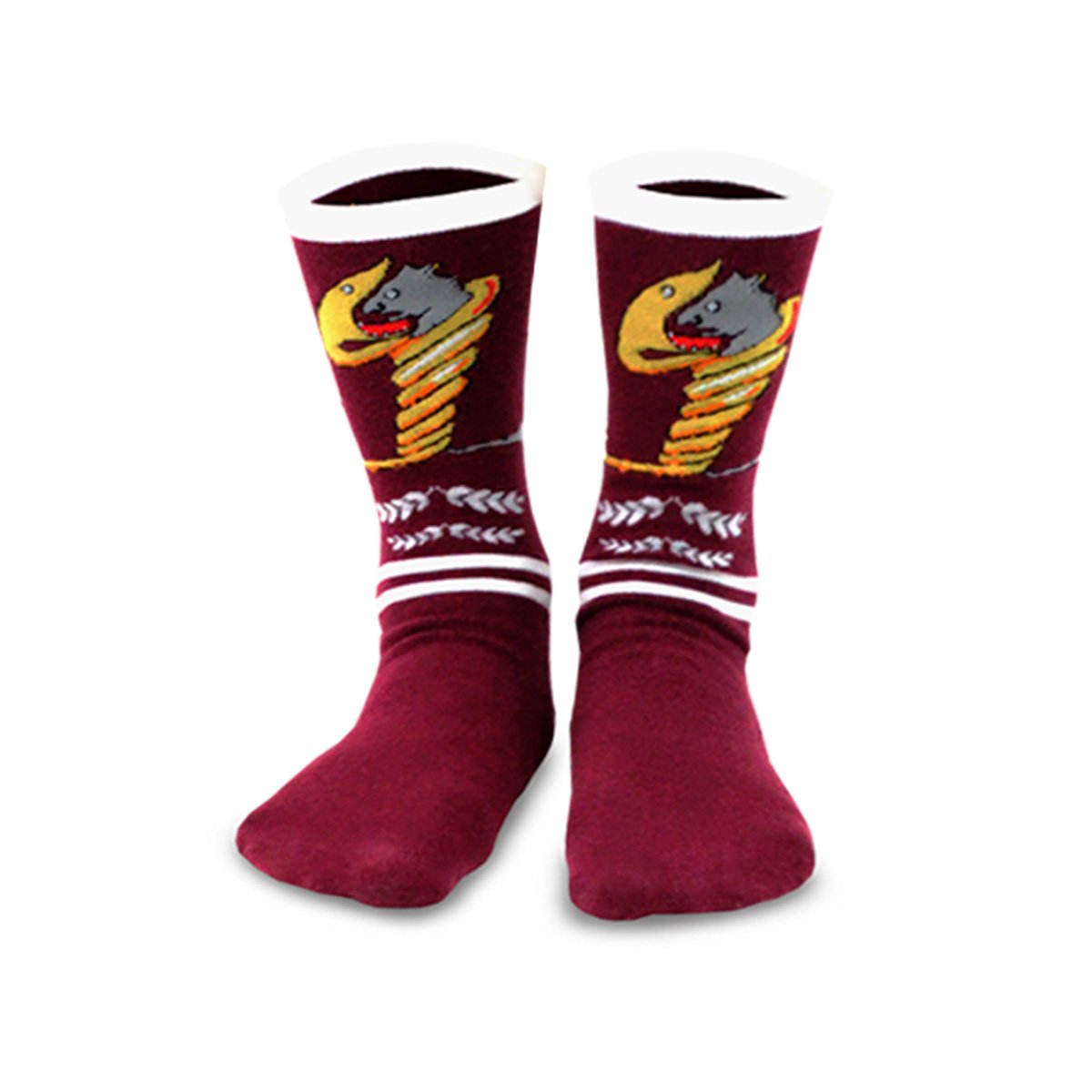 [The Little Prince] Fox, Rose & Airplane Kids Cotton Crew Socks – 3 Pair Pack