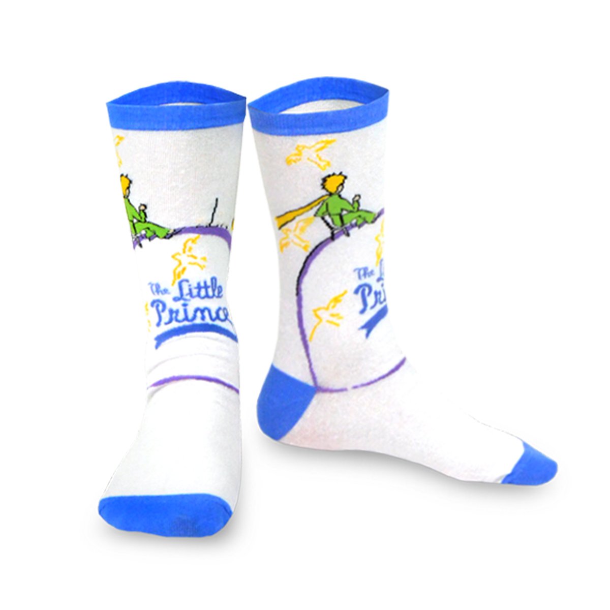 [The Little Prince] Fox, Rose & Airplane Kids Cotton Crew Socks – 3 Pair Pack