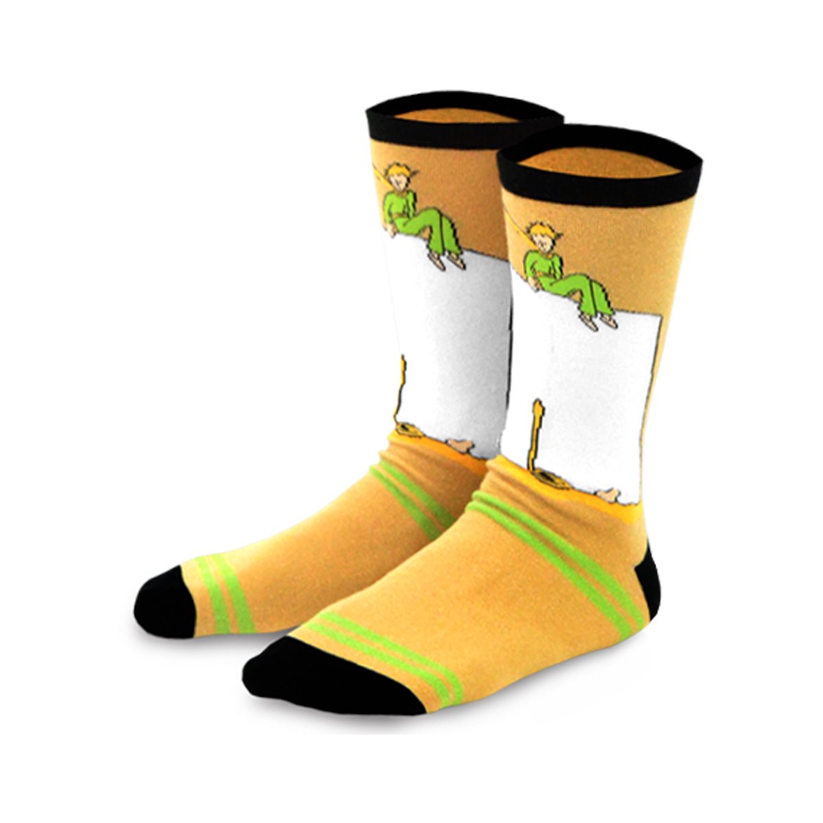 [The Little Prince] Fox, Rose & Airplane Kids Cotton Crew Socks – 3 Pair Pack