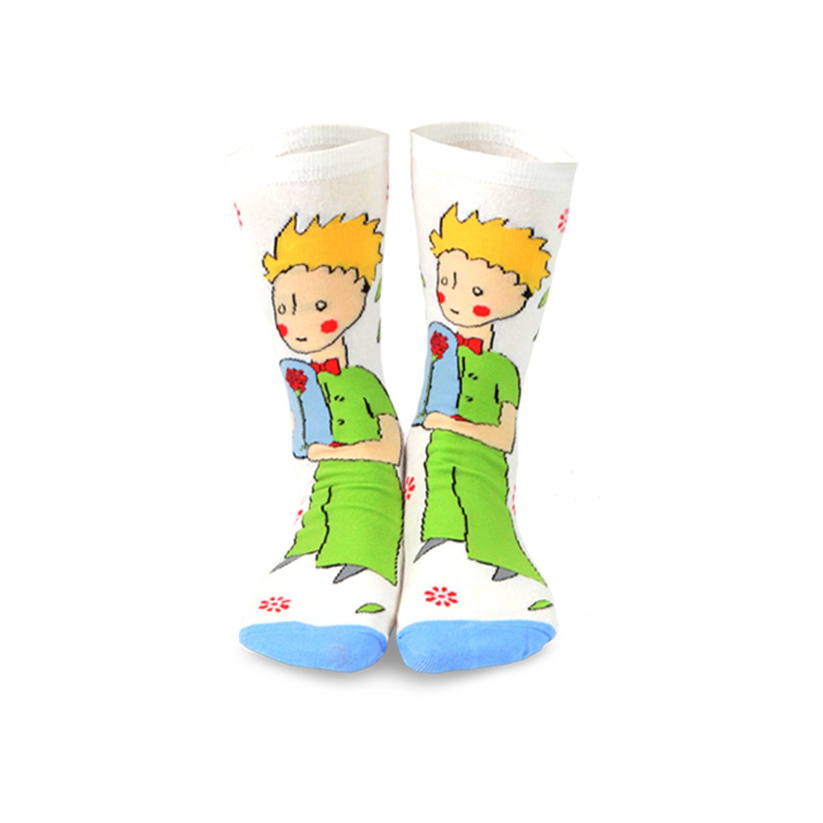 [The Little Prince] Rose, Fox & Adventure Kids Cotton Crew Socks – 3 Pair Pack