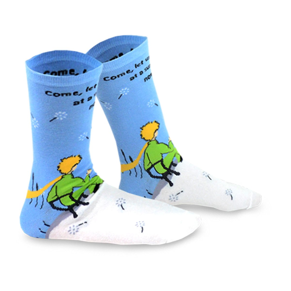 [The Little Prince] Silly Fun Kids Crew Socks Gift Box – 6 Pair Set