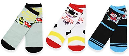 Mary Blair Womens' Christmas 3-Pair  Crew Socks