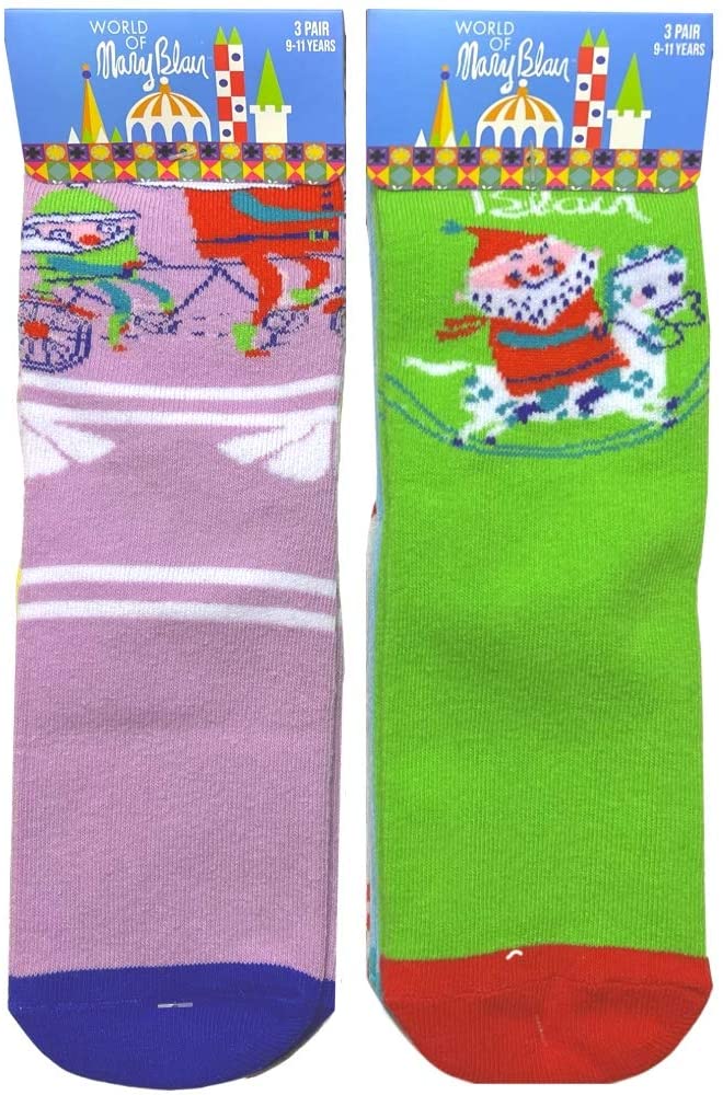 Mary Blair Kids' Girls Christmas Cotton 6-Pair Crew Socks