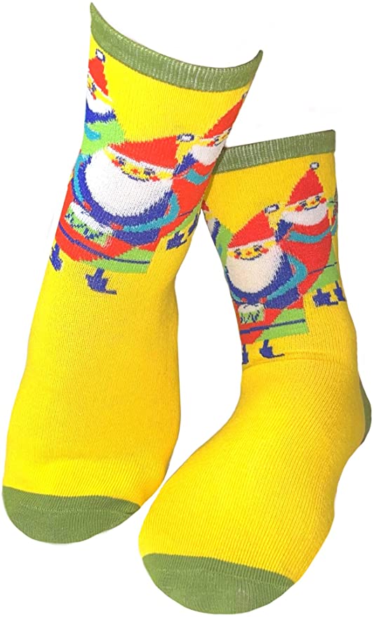 Mary Blair Womens' Christmas 3-Pair  Crew Socks