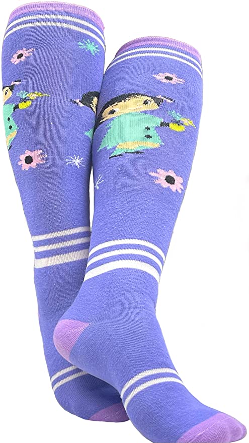 Mary Blair Cute Fun Artistic and Colorful Knee Hi Socks - 2 Pair